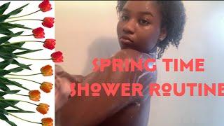 Spring morning shower routine