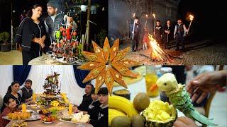 Girl Shows Master Class on Festive Table Decoration Novruz  Amazing Invention