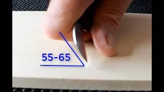 How to hold a chip carving knife