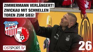 Zimmermann verlängert Schnelle Tore zum Sieg Zwickau - Berliner AK  Regionalliga Nordost
