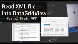 How to read XML file into datagridview in Visual Basic.NET