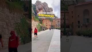 Montserrat - the most beautiful city in the mountains. Located 40 km from Barcelona.