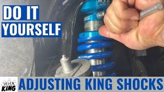 ADJUSTING King Shocks on 3rd Gen Toyota Tacoma TRD Off-Road