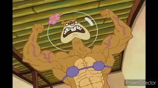 Sandy Cheeks Muscle Inflation reverse