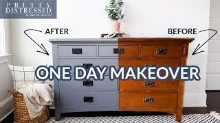 Furniture Painting for Beginners  One Step Paint Dresser Makeover