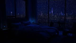 Noche Lluviosa Tranquila y Apacible en la Ciudad - Sonidos de Lluvia para Dormir Alivio del Estrés