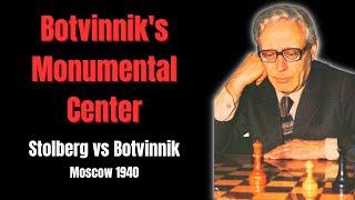 Absolute Centralization and Positional Squeeze. Stolberg vs Botvinnik