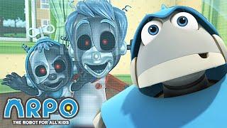 Arpo the Robot  Scary Kids  Best Moments  Funny Cartoons for Kids  Arpo and Daniel