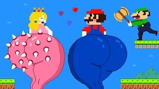 Princess Peach Choosing the IDEAL BUTT vs BUTT Vending Machine Maze  Game Animation