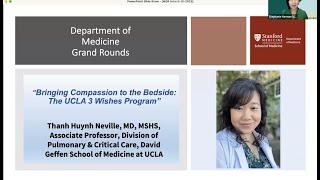 Bringing Compassion To The Bedside The UCLA 3 Wishes Program  DoM Grand Rounds  10 May 2023