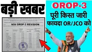 खुशखबरी OROP-3 पर PCDA और MoD का तोहफा DADR  OROP-3 ARREAR जारी Equal MSP & 8th CPC