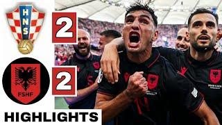 ️Croatia vs Albania 2-2 HIGHLIGHTS Qazim Laçi Kramarić & Gjasula GOALS  EURO 2024