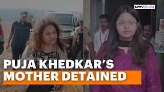 Puja Khedkars Mother Detained For Brandishing Gun At Farmers