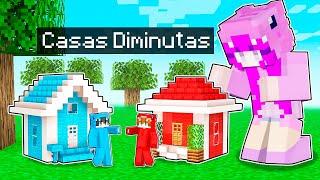 Nacho vs Dagar Reto de Casas DIMINUTAS en Minecraft