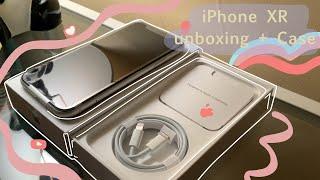 Unboxing iPhone XR + Case 2021White aesthetic