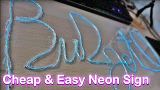 DIY Custom Neon Sign under $40