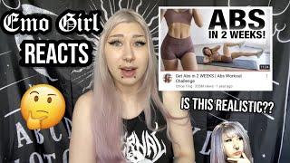 Emo Girl Reacts to ABS IN 2 WEEKS