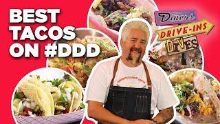 Top 10 Taco Videos on #DDD with Guy Fieri  Diners Drive-Ins and Dives  Food Network