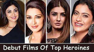 Shilpa Shetty Sonali Bendre Raveena Tandon Kajol - Debut Films And Heroes Of Top Heroines