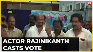 Lok Sabha Elections 2024 Legendary Actor Rajinikanth Cast His Vote In Chennai In Tamil Nadu