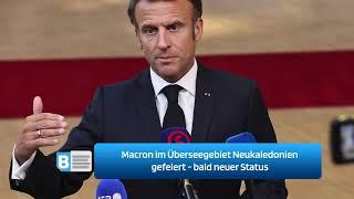 Macron im Überseegebiet Neukaledonien gefeiert   bald neuer Status