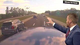 New video shows moment before plane crashes onto I-75 in Florida killing 2