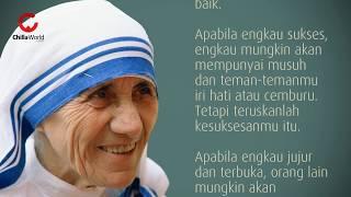 Kata-Kata Bijak Mother Teresa Life Inspiration