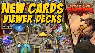 New Cards & Crazy Viewer Decks  Hearthstone Forged In The Barrens  Firebat VODs