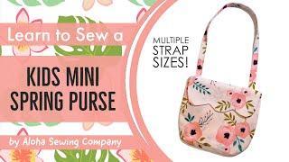 How to Sew a Mini Spring Purse for Toddlers and Girls - Pattern Included DIY Easter Sewing Project