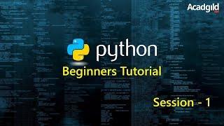 Python Tutorial for Beginners Part 1  Python Programming Tutorial  Python Basics  Python Tutorial