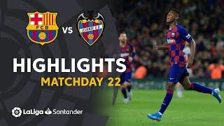 Highlights FC Barcelona vs Levante UD 2-1