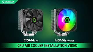 GameMax Sigma 540 Tower CPU Air Cooler Install guide