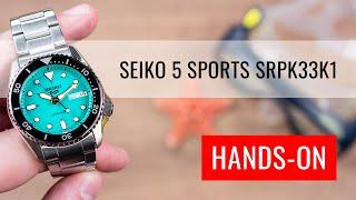 HANDS-ON Seiko 5 Sports Automatic SRPK33K1 SKX Midi Teal