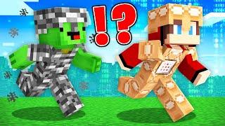 COMAND BLOCK Armor Speedrunner vs BEDROCK Armor Hunter  JJ vs Mikey in Minecraft Maizen