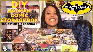 Batman Day 2020 DIY Batman Comic Book Long Box Out of an Old Shoebox