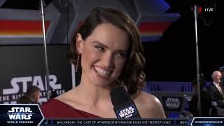 Daisy Ridley Interview at the Red Carpet Premiere for Star Wars The Rise of Skywalker