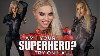 Cosplay Bodysuit Try On Haul  Dive into the World of Superheroes with 5 Stunning Bodysuits