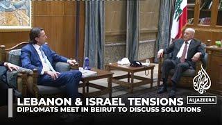 Lebanon & Israel tensions Diplomats meet in Beirut to discuss solutions