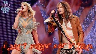 Taylor Swift & Steven Tyler Aerosmith - I Dont Wanna Miss a Thing Live on The 1989 World Tour