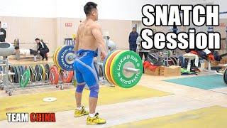 Lu Xiaojun Tian Tao Chen Lijun... Team China Snatch Session in Tianjin