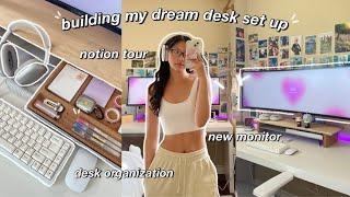 productive days in my life  aesthetic desk tour *pinterest inspo* & NEW student notion tour