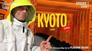KYOTO EXTRAS Waterproofing test at FUSHIMI INARI Shrine Kyoto Japan