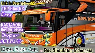 JB3 Hino KUPU KUPU AYU Bussid Livery - THR Hino Mod Faridh Madyawan - #kupukupuayu - #busmod