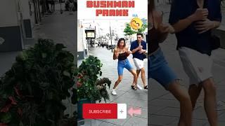 Bouncy girl vs. bushman  #prank #shorts #subscribe #foryou