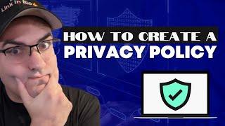 How To Create A Privacy Policy - Affiliate Website Masterclass