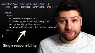 Single Responsibility Principle in React Design Patterns