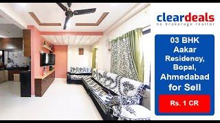 3 BHK Row House for Sale in Aakar Residency Bopal Ahmedabad at No Brokerage – Cleardeals