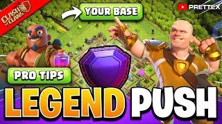 TH16 LEGEND PUSH DAY 1  CLASH OF CLANS LIVE