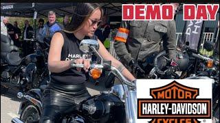 Harley Davidson Demo day Ride any Harley Davidson you want Which 2 motorcycles did I pick?