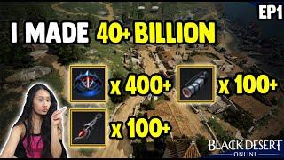 40 Billion Silver - Fresh Start Zero Pay To Win Ep 1 - Black Desert Online BDO Gameplay